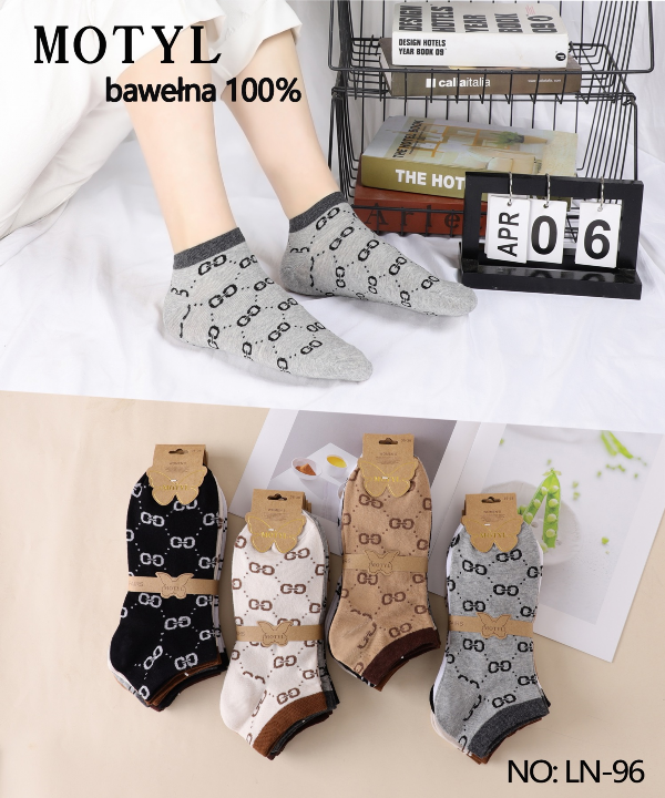 Skarpety damskie Roz 35-42, Mix kolor Paczka 40 szt